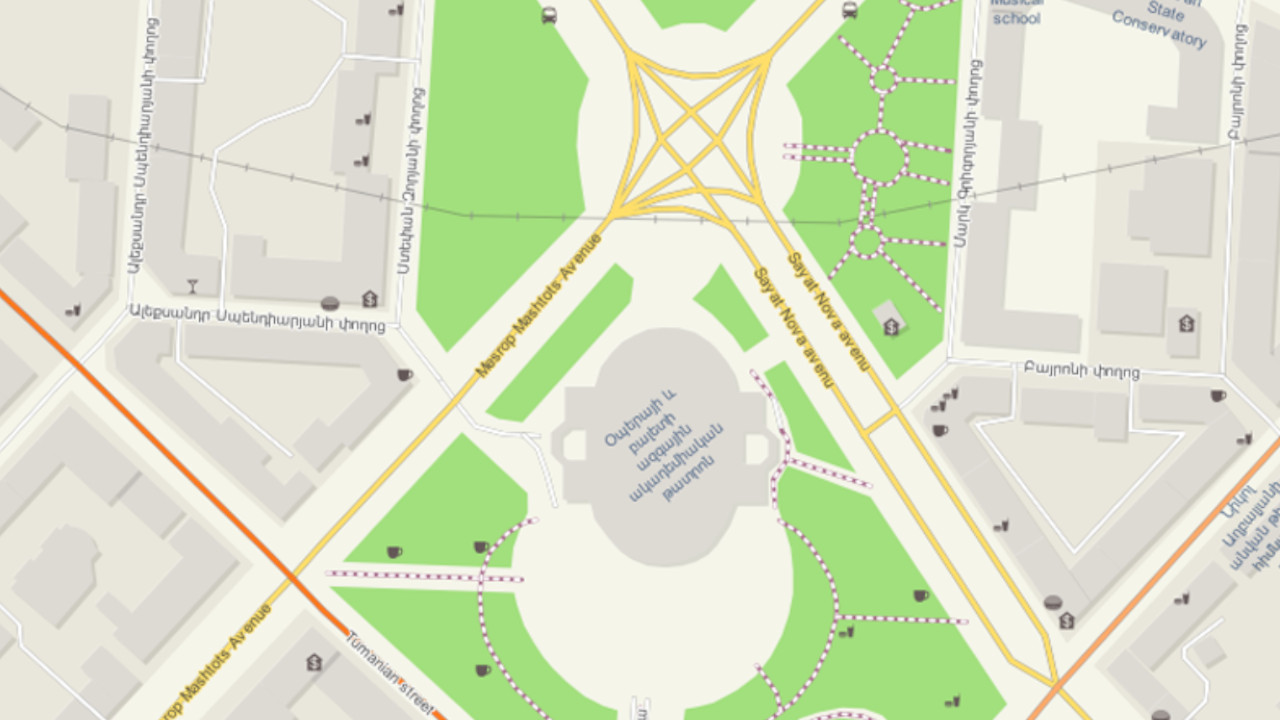 Yerevan OSM Shapefiles